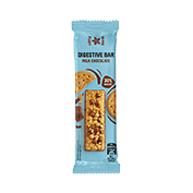 Digestive bar with milk chocolate