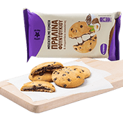 Cookies stuffed with praline