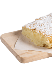 Traditional bugatsa with rich Serres cream