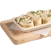 Tortilla rolls tuna