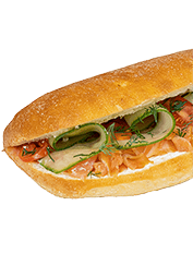 Chiapatta with salmon