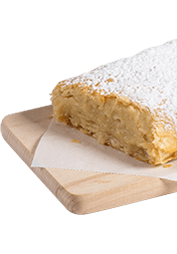 Vegan bougatsa with almond cream