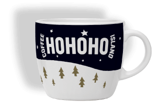 Coffee Island Christmas mug