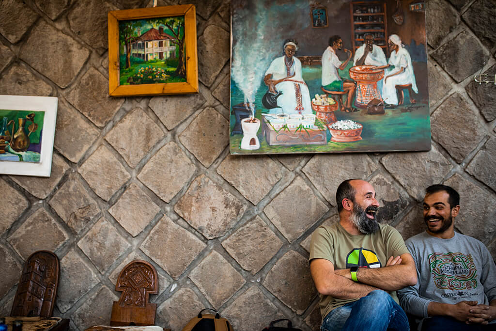 Coffee Island staff at Ethiopia