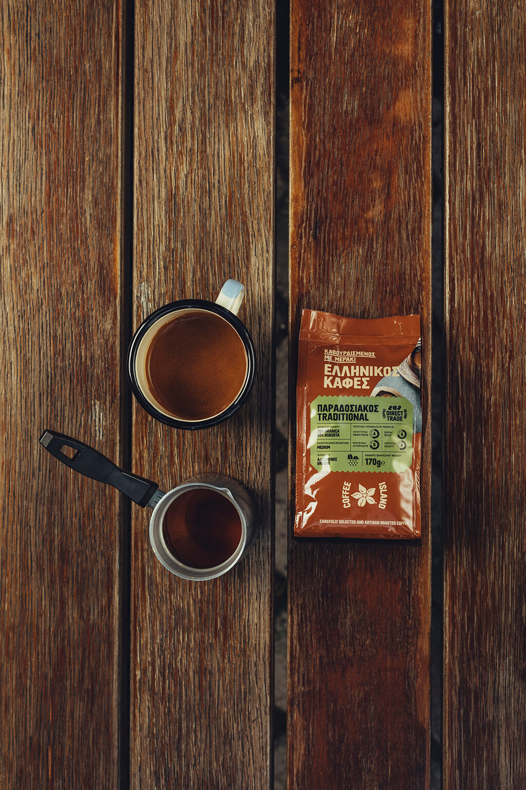 Coffee Island's traditional ibrik coffee