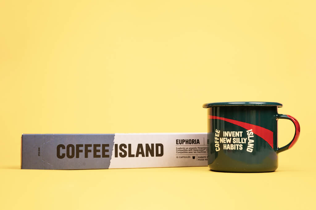 Coffee Island's euphoria capsule.