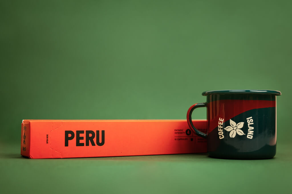 Coffee Island's peru capsule.