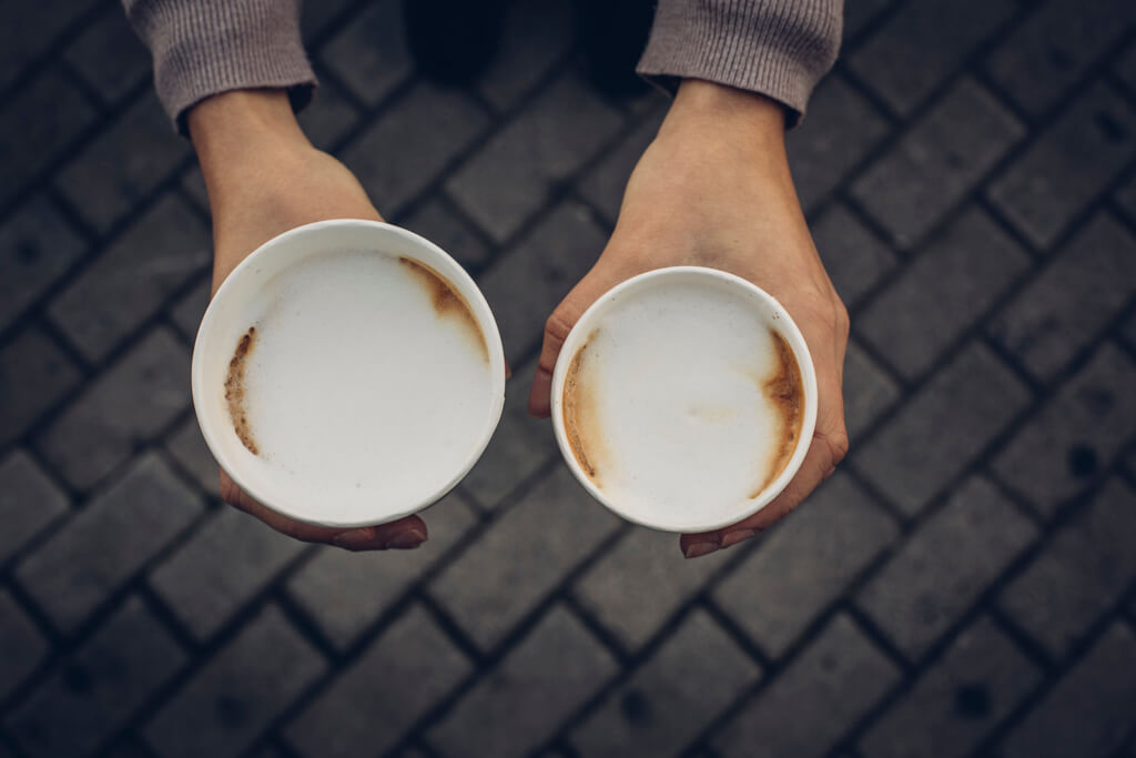 Coffee Island's cappuccino coffees.